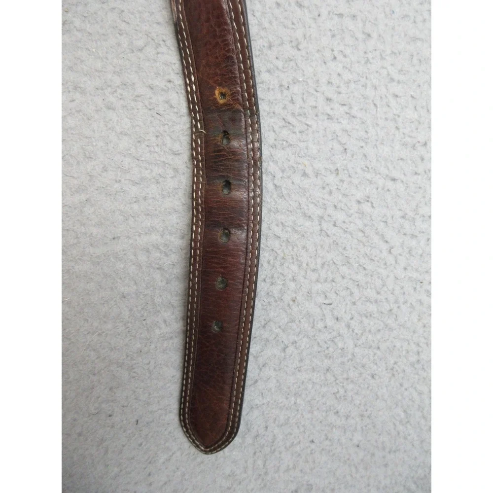 Ariat Grip Strip Brown Full Grain Leather Belt Men 42 Western Workwear Casual